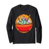 Anime Cat Japanese Ramen Noodles I Funny Ramen Long Sleeve T-Shirt view 1