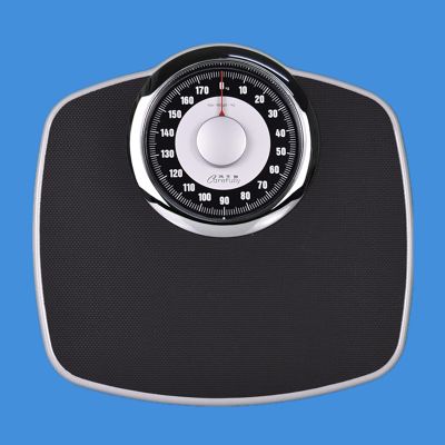 LRBBH Mechanical Bathroom Scale, Professional Analog Precision Scale, Non-Slip Weighing Platform Clear and Easy to Read, No Battery Required