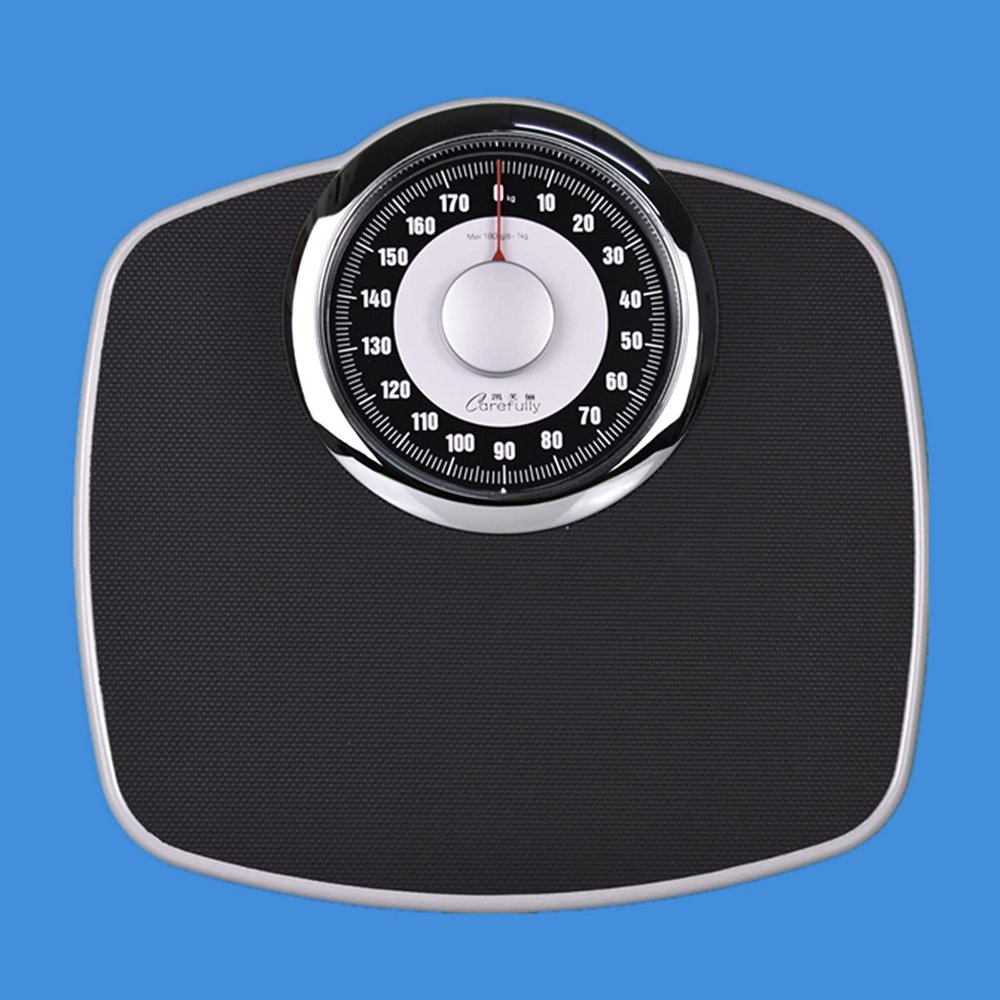 LRBBH Mechanical Bathroom Scale, Professional Analog Precision Scale, Non-Slip Weighing Platform Clear and Easy to Read, No Battery Required