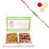 Ghasitaram Gifts Rakhi Gifts for Brothers Diet Protein Mix Namkeen with Natural Sugarfree Mix Hamper with Pearl Rakhi view 1