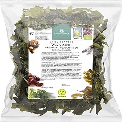 Dried SEA Algae - WAKAME BIO 100 g (FOIL Bag) - PORTO MUINOS