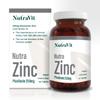 NUTRA ZINC Picolinate 250mg - 60 Tablets | Elemental Zinc 50mg - Maintain Normal Bones, Nails, Skin & Vision | Easy to Swallow & Highly Absorbable - Manufactured in a UK MHRA GMP Facility - NUTRAVIT view 1