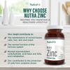 NUTRA ZINC Picolinate 250mg - 60 Tablets | Elemental Zinc 50mg - Maintain Normal Bones, Nails, Skin & Vision | Easy to Swallow & Highly Absorbable - Manufactured in a UK MHRA GMP Facility - NUTRAVIT view 3