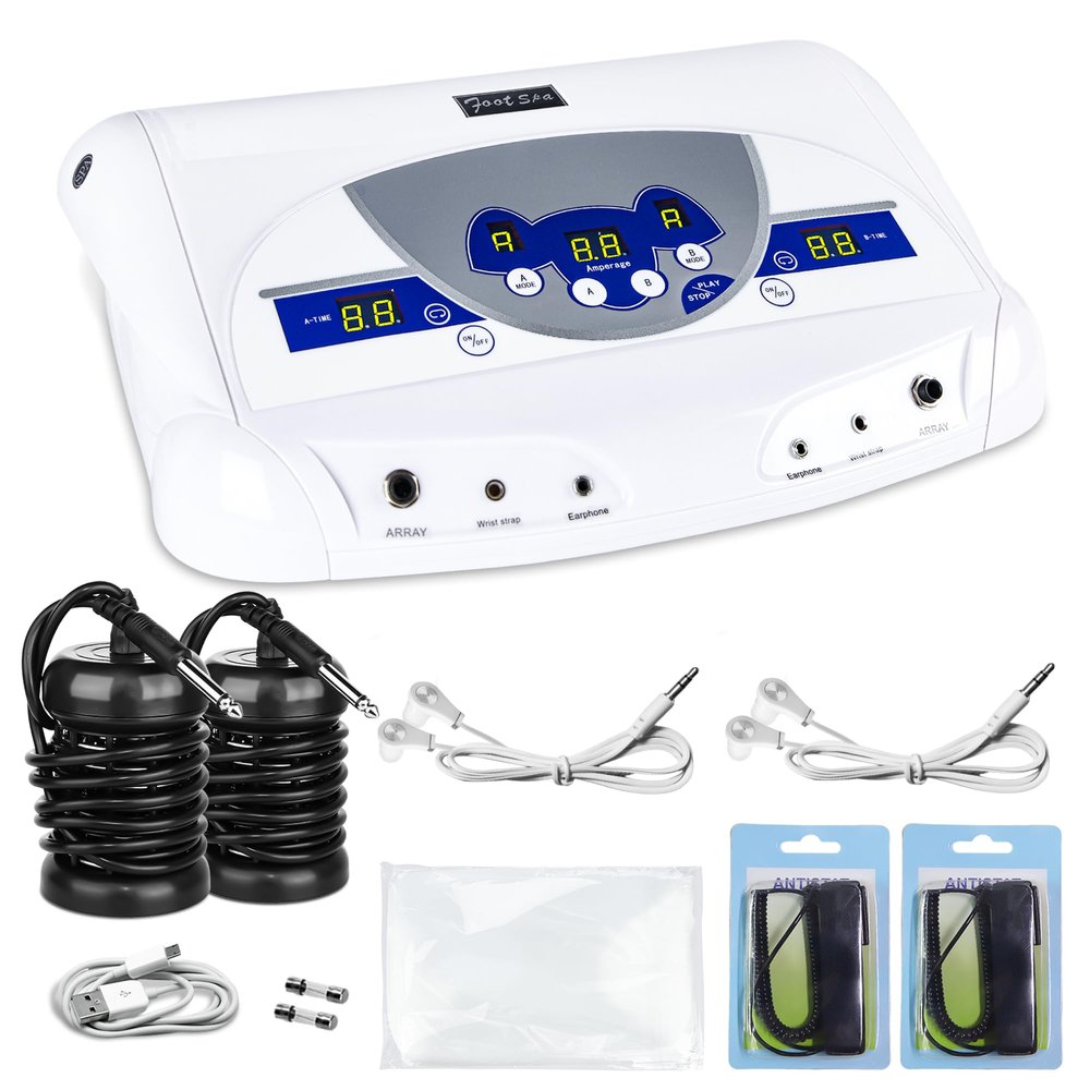 Boeetech Ionic Foot Spa Machine,Dual Ion Foot Bath Detox Machine for Home Use, Easy 10-30 Min Home Detox Foot Soak, 5 Foot Detox Modes for Toxin, Heavy Metal