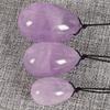 3pcs Yoni Egg Set Drilled Natural Jade Stone Massager Amethyst for Pelvic Kegel Exercise Ben Wa Balls Relaxtion view 4