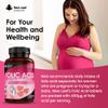 Folic Acid Pregnancy Gummies High Strength Folate Vitamins - Chewable Folic Acid Vegan Prenatal Vitamins for Women 400mcg, Vitamin B9 Prenatal Conception - Pregnancy Supplements, Real Fruit Juice view 3