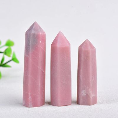 1PC Natural Crystal Powder Opal 50-80mm Crystal Point Quartz Mineral Stone Obelisk Wand Home Decor DIY Gifts Decor-Powder Opal_50-60mm