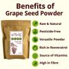Grape Seed Powder 500g - Healthy Superfood - Natural Source of Resveratrol view 2