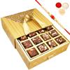 Ghasitaram Gifts Rakhi Gifts for Brothers Bag Box with Sugarfree Bites with Beads Rakhi view 1