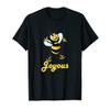 Be Joyous. Inspirational honey bee. Possitivity message. T-Shirt view 1