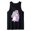 Kawaii Bubble Tea | Unicorn Boba Tea for Milk Tea Lover Tank Top view 1