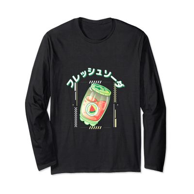 Watermelon Drink: Japanese Soda Long Sleeve T-Shirt