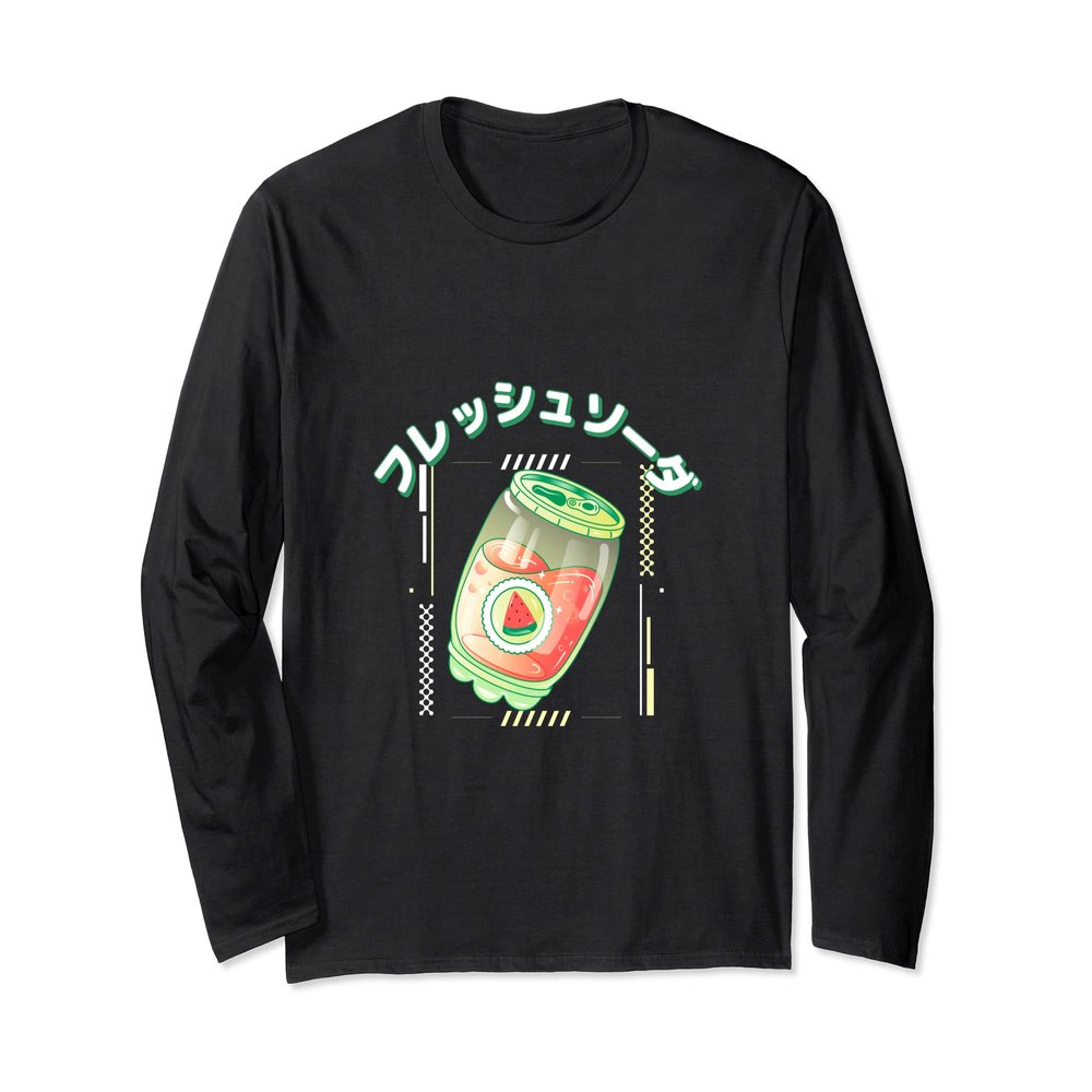 Watermelon Drink: Japanese Soda Long Sleeve T-Shirt