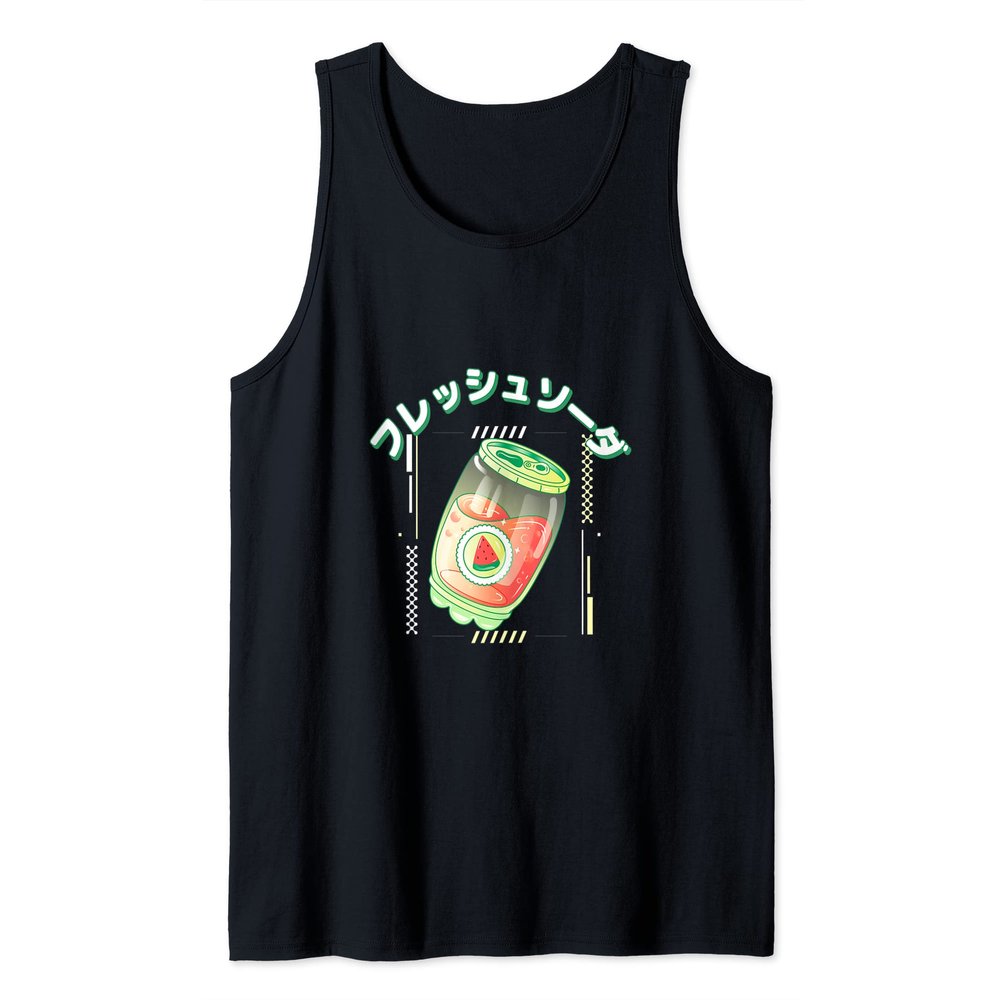 Watermelon Drink: Japanese Soda Tank Top