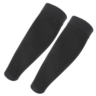Calf Compression Stockings for Women & Men,Varicose Veins Pressure Stockings Relieve Swelling Compression Socks Knee High Length, Open Toe,Black (Medium)