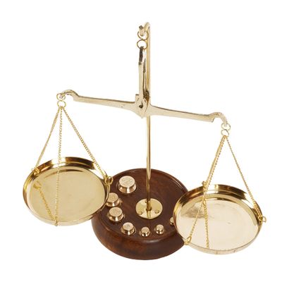 IBA Indianbeautifulart Apothecary Scale Vintage Collectible Brass Weight Scale Home Decor Antique Weight Balancing Scale Taraju