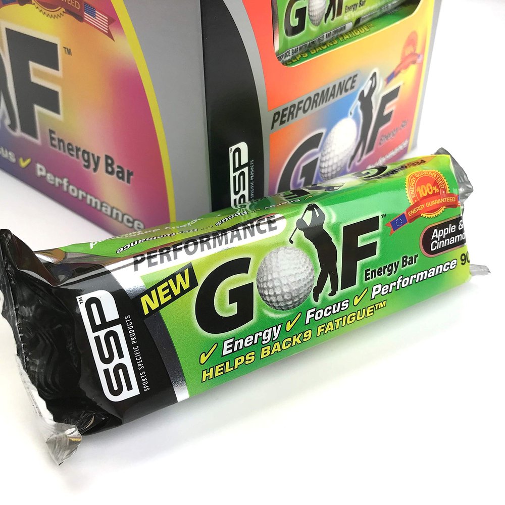 Energy Bars SSP Golf Performance 24 x 90g bars- NEW Apple & Cinnamon