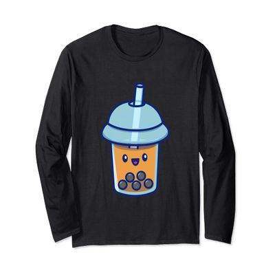 Cute Bubble Tea Long Sleeve T-Shirt