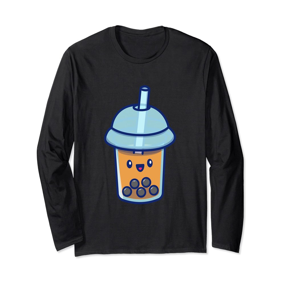 Cute Bubble Tea Long Sleeve T-Shirt
