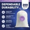 Plasticplace 8 Gallon Trash Bags  0.7 Mil  Lavender and Soft Vanilla Scented Garbage Can Liners  22" x 22" (200 Count), White view 4