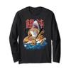 Japanese food Ramen Miso with Shark Kaiju Aestethic Long Sleeve T-Shirt view 1