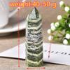 1PC Natural Zebra-Stripe Hexagonal Column Crystal Point Wand Mineral Crystal Home Decoration Stone Study Room Decoration-Zebra-Stripe Green_71-80mm view 3