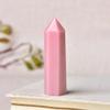 1PC Natural Stone Pink Opal Crystal Point Wand Energy Quartz Home Decoration Polished 50-80mm Stone Chakra Obelisk-Pink Opal_61-70mm view 1