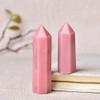 1PC Natural Stone Pink Opal Crystal Point Wand Energy Quartz Home Decoration Polished 50-80mm Stone Chakra Obelisk-Pink Opal_61-70mm view 2