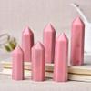 1PC Natural Stone Pink Opal Crystal Point Wand Energy Quartz Home Decoration Polished 50-80mm Stone Chakra Obelisk-Pink Opal_61-70mm view 3