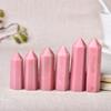 1PC Natural Stone Pink Opal Crystal Point Wand Energy Quartz Home Decoration Polished 50-80mm Stone Chakra Obelisk-Pink Opal_61-70mm view 4