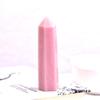 1PC Natural Crystal Column Quartz Rock Mineral Specimen Crystal Point Quartz Rainbow Wand Home DecorEnergy Stone-Powder Opal_60-70mm view 1