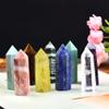 1PC Natural Crystal Column Quartz Rock Mineral Specimen Crystal Point Quartz Rainbow Wand Home DecorEnergy Stone-Rosy Quartz_70-80mm view 4