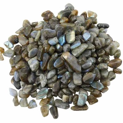 1lb (460g) Natural Crystal Quartz Gem Stone Tumbled Crushed Stone Undrilled Chips Stone-Labradorite