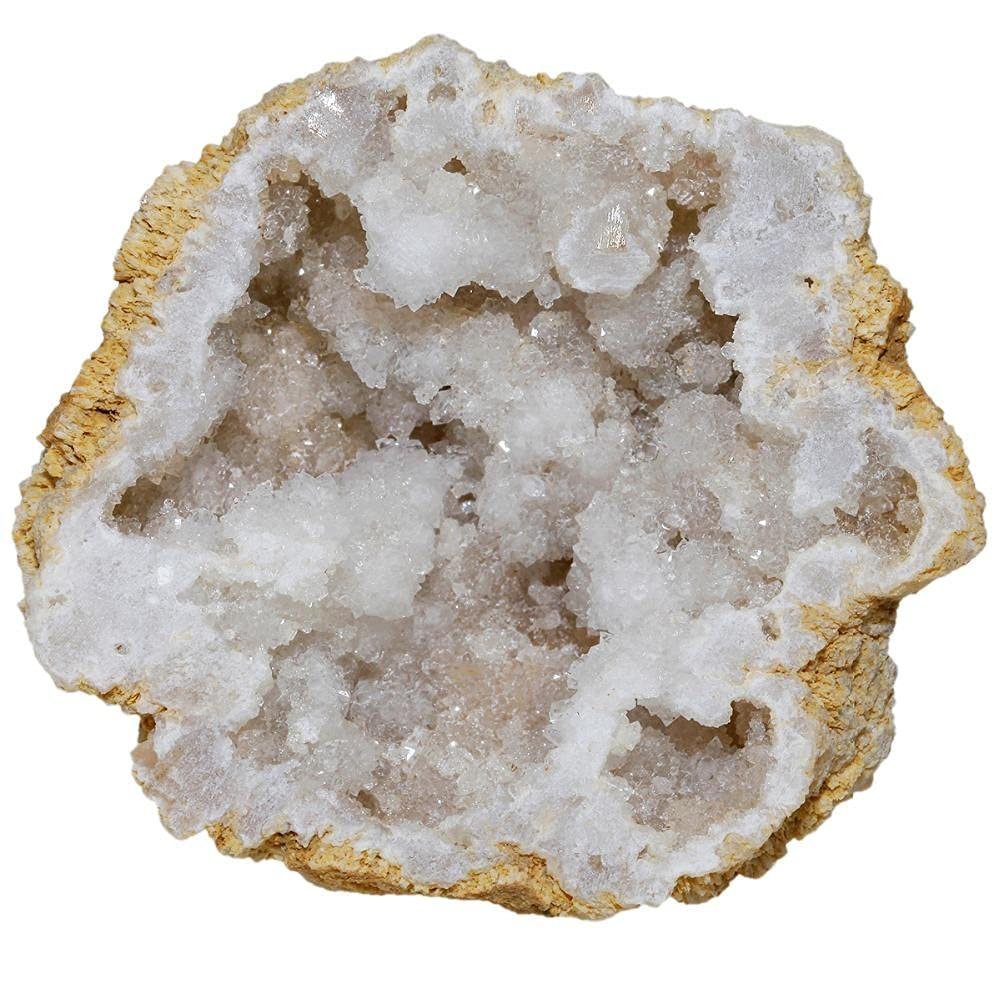 1Pc Natural Quartz Druzy Geode Cluster Specimen Gem Stone Sculpture Meditation Healing Crysta-Small