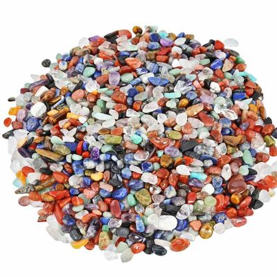 1lb (460g) Natural Crystal Quartz Gem Stone Tumbled Crushed Stone Undrilled Chips Stone-Assorted Stone