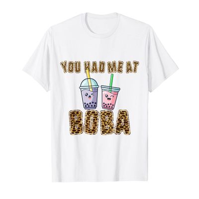 You Had Me At Boba Cute Kawaii Bubble Milk Tea Cool Bes-teas T-Shirt