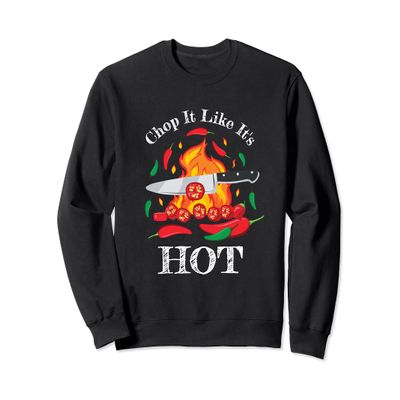 Chili Peppers Eating Spicy Food Funny Cooking Hot Chilis Sweatshirt