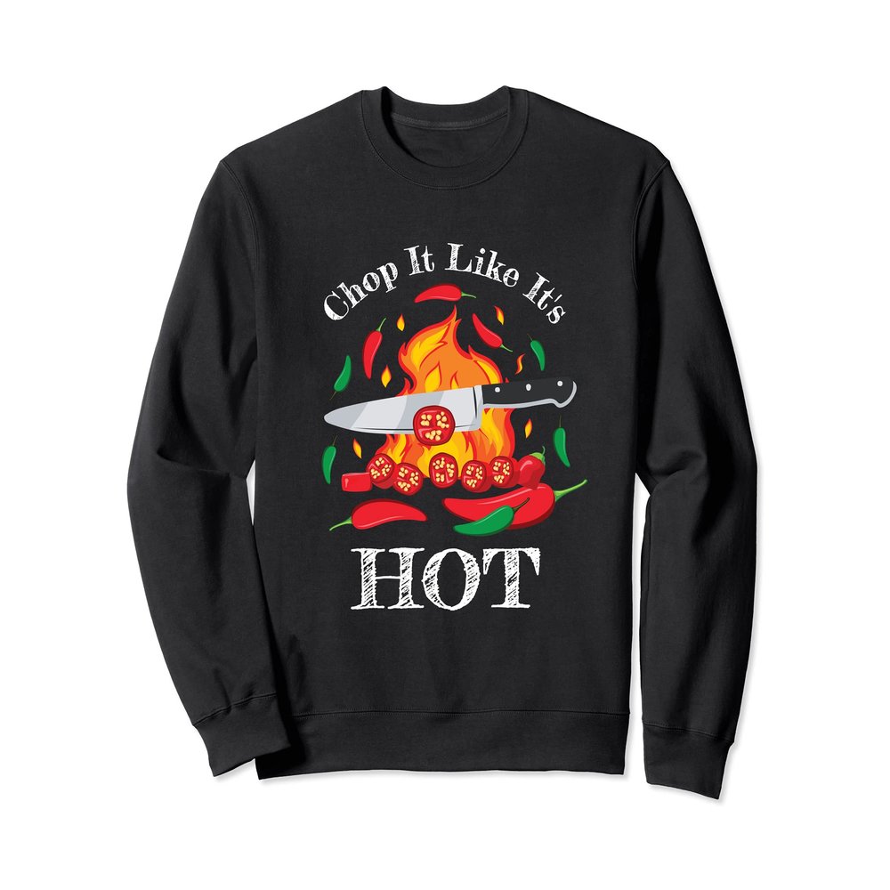 Chili Peppers Eating Spicy Food Funny Cooking Hot Chilis Sweatshirt