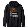 Japanese Anime Lover Otaku Kawaii Ramen Noodles Anime Zip Hoodie view 1