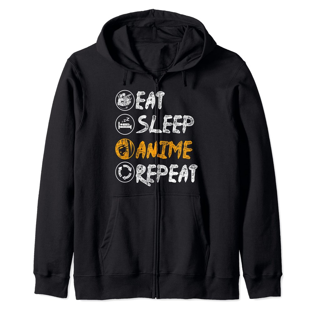 Japanese Kawaii Ramen Noodles Lover Otaku Manga Anime Zip Hoodie