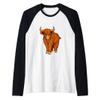 Scottish Highland Cow Highland Cows Raglan Baseball Tee view 1