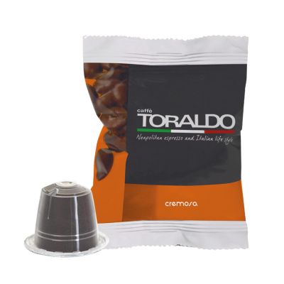 CAFF TORALDO - CREMOSA - Box 100 NESPRESSO Compatible Capsules 5.5g