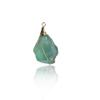 1 PCS 2.5-3cm Natural Blue Fluorite Quartz Crystal Pendant Necklace Stone Gemstone Home Decoration Accessoreies-Blue or Green Random view 2