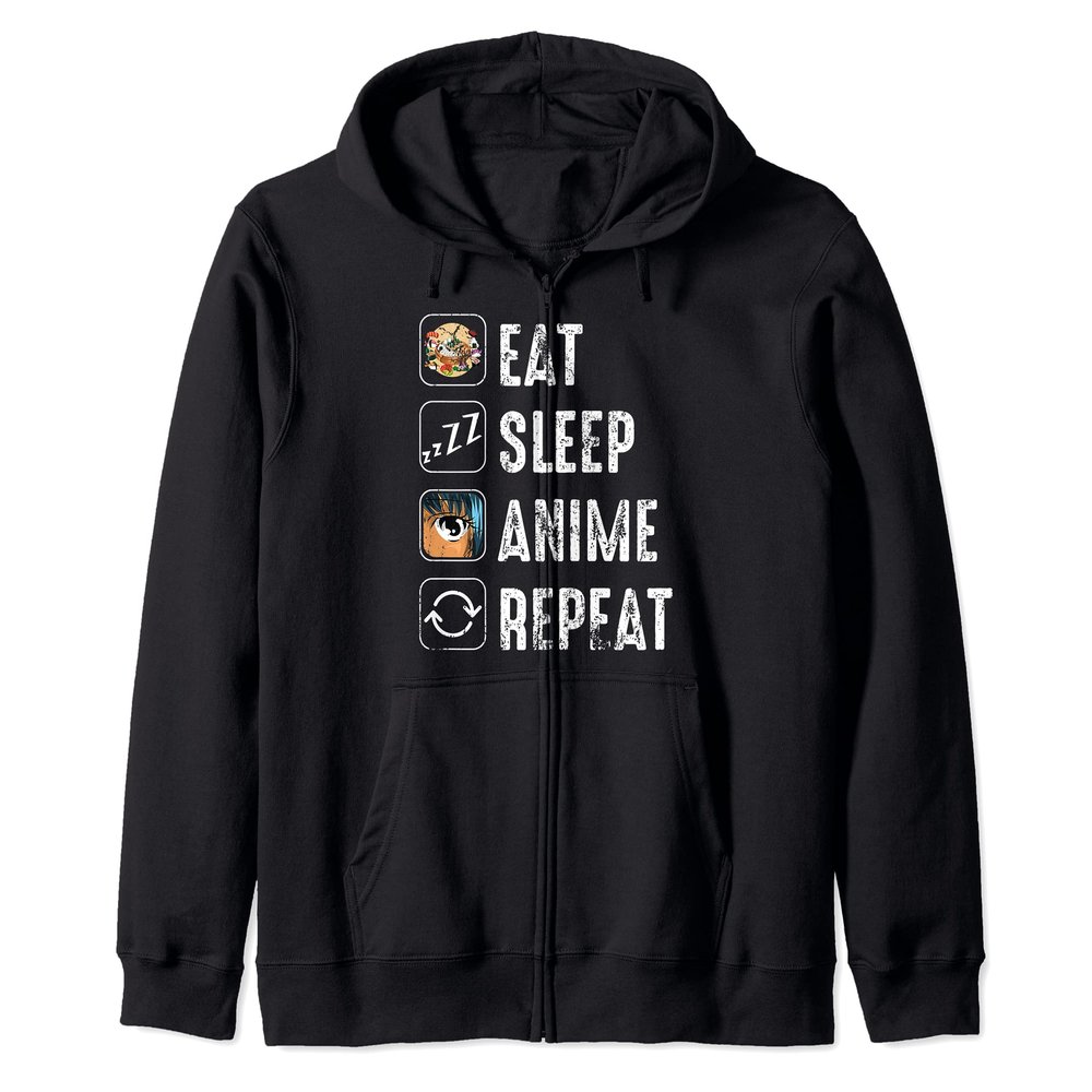 Otaku Japanese Manga Kawaii Ramen Noodles Foodie Anime Zip Hoodie