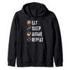 Otaku Japanese Manga Kawaii Ramen Noodles Foodie Anime Zip Hoodie view 1