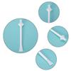 Parieo 20 PCS Nose Wax Sticks Applicators Dual-End Wax Applicator Sticks Facial Wax Spatulas for Nose Eyebrow Facial Hair Cleaning (20) view 2