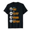 Eat Sleep Anime Repeat Kawaii Ramen Noodles Japanese Anime T-Shirt view 1