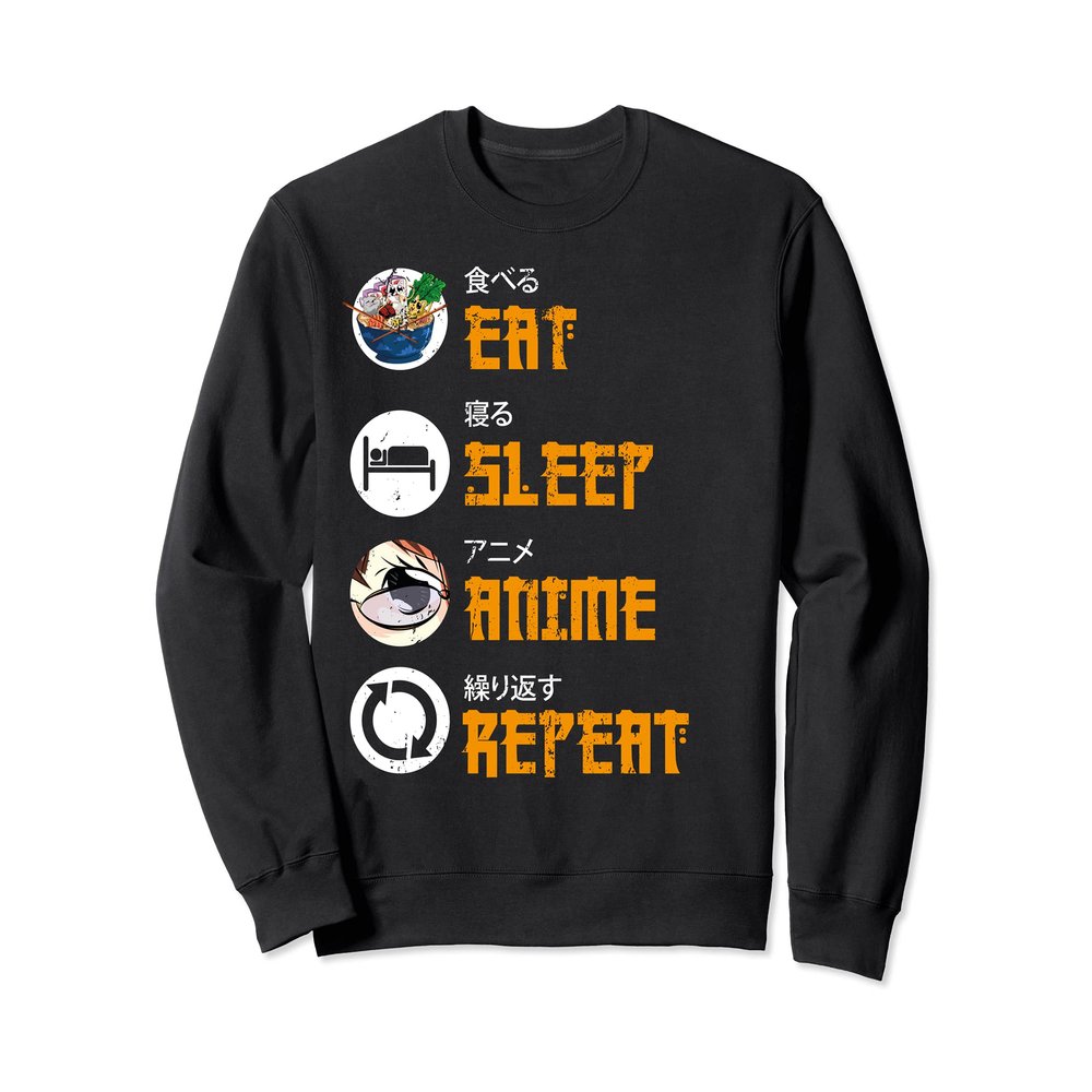 Kawaii Manga Ramen Noodles Japanese Otaku Funny Anime Sweatshirt