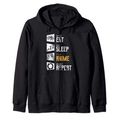Otaku Kawaii Japanese Ramen Noodles Manga Foodie Anime Zip Hoodie