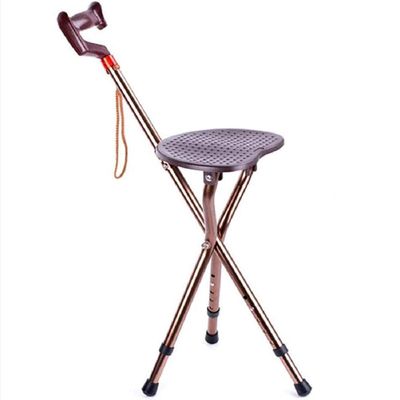 Walking Stick, Walking Cane with Folding Seat - Tripod Folding Walking Stick Seat, Disability Aid Folding Seat Cane (Walking Stick & Chair Seat) for The Elderly, People with Reduced Mobility